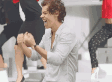harry styles yes hell yeah fist pump oh yes