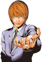 a man in a suit and tie is reaching out his hand towards the camera