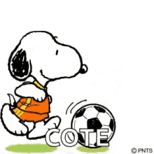 Snoopy World Cup GIF