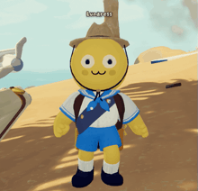 a cartoon character named lunaress is wearing a hat