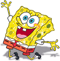 Spongebob Happy Sticker - Spongebob Happy Hands Up Stickers