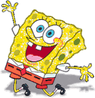 Spongebob Happy Sticker - Spongebob Happy Hands Up Stickers