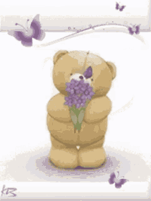 Flower Delivery GIF - Flower Delivery Bear GIFs