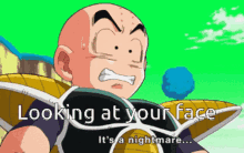 Looking At Your Face Nightmare GIF - Looking At Your Face Nightmare Dragon Ball Z GIFs