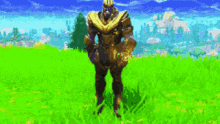 Fortnite Thanos GIF - Fortnite Thanos Orange Justice GIFs