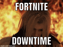 Fortnite Fortnite Downtime GIF - Fortnite Fortnite Downtime Sephiroth GIFs