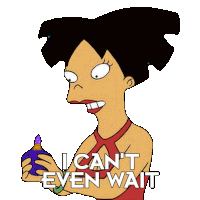 I Can'T Even Wait Amy Wong Sticker - I Can'T Even Wait Amy Wong Futurama Stickers