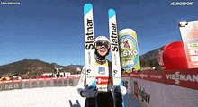 Ski Jumping Nika Prevc GIF - Ski Jumping Nika Prevc Hands Heart GIFs