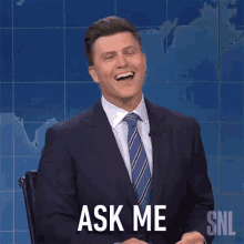 Ask Me Saturday Night Live GIF - Ask Me Saturday Night Live Ask Away GIFs