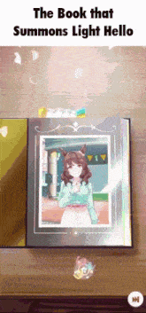 the book that summons light hello has a picture of a girl on the cover
