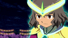 a cartoon character has a crown on his head and looks angry