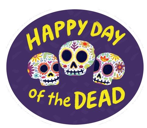 Happy Day Of The Dead Feliz Dia De Los Muertos Sticker - Happy Day Of The Dead Feliz Dia De Los Muertos Dia De Los Muertos Stickers
