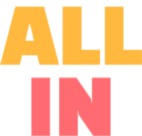 Allin Text Sticker - Allin All Text Stickers