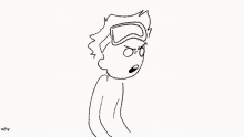 a black and white drawing of a woman with the caption " creating girlfriend noise " on the bottom