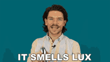 It Smells Lux Robin James GIF - It Smells Lux Robin James Smells Luxurious GIFs
