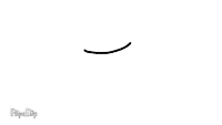 a cartoon drawing of a person 's mouth with a pink circle in the middle of it .