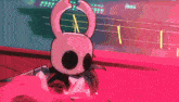 a cartoon character with horns is standing in front of a sign that says ' xerox ' on it