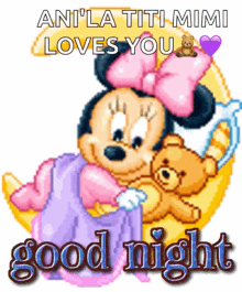 Minnie Mouse Good Night GIF