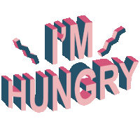 Im Hungry I Want Food Sticker - Im Hungry I Want Food Starving Stickers