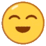a yellow smiley face with its tongue out .