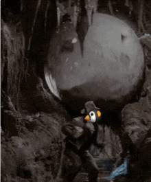 Penguin Boulder GIF - Penguin Boulder Indiana Jones GIFs