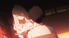 a man and a girl are standing next to each other and the girl is wearing a school uniform with the number 10 on it
