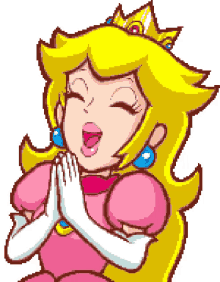 peach excited