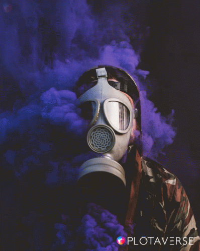 Gas Mask Purp Smoke GIF - Gas Mask Purp Smoke Sasgign GIFs