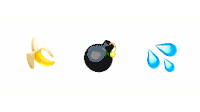 a corn cob an arrow and a donut with sprinkles are shown on a white background