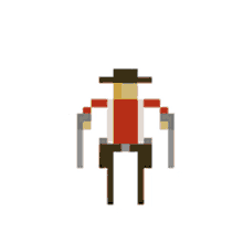 cowboy pixel