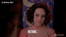 Nothing Mary Mouser GIF - Nothing Mary Mouser Cobra Kai GIFs