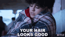 Your Hair Looks Good Suzette Quintanilla GIF - Your Hair Looks Good Suzette Quintanilla Selena The Series GIFs
