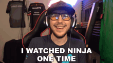 I Watched Ninja One Time Jaredfps GIF - I Watched Ninja One Time Jaredfps I Watched A Pro GIFs