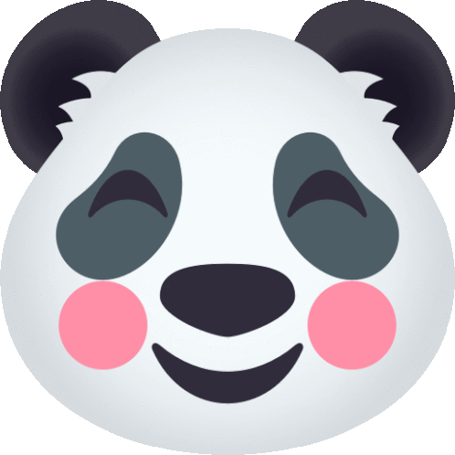 Blushing Panda Sticker - Blushing Panda Joypixels Stickers