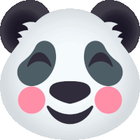 Blushing Panda Sticker - Blushing Panda Joypixels Stickers