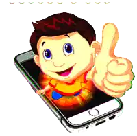 a cartoon of a boy giving a thumbs up next to the word juan