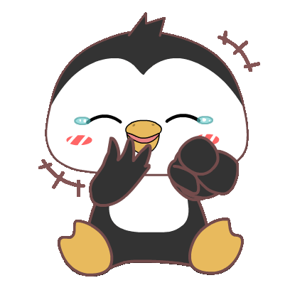 Cute Penguin Sticker - Cute Penguin Haha Stickers