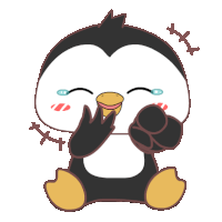 Cute Penguin Sticker - Cute Penguin Haha Stickers