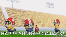 Football Minions GIF - Football Minions Happy Sunday GIFs