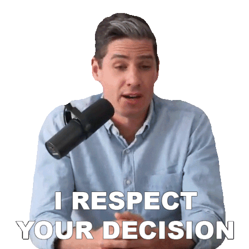 I Respect Your Decision Brian Lagerstrom Sticker - I respect your decision Brian lagerstrom I applaud your choice - Discover & Share GIFs