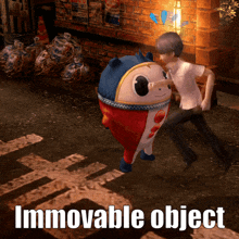 Immovable Object Teddie GIF - Immovable Object Teddie Persona 4 GIFs