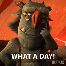 What A Day Blinky GIF - What A Day Blinky Trollhunters Tales Of Arcadia GIFs