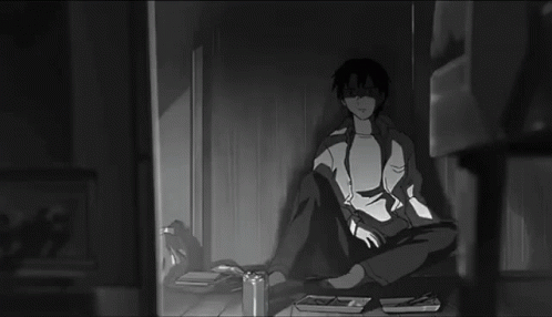 Download This Sad Anime Boy Is Feeling Definitely Alone Wallpaper   Wallpaperscom