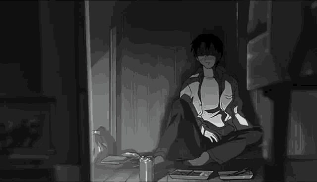 Sad Anime Drink Alone GIF - Sad Anime Drink Alone - Discover & Share GIFs