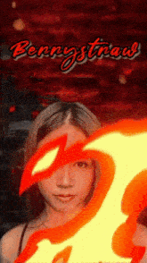 a picture of a woman with the name berrystraw written above her