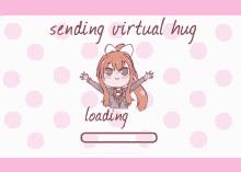 Anime Loading GIF - Anime Loading Sending Virtual Hug GIFs