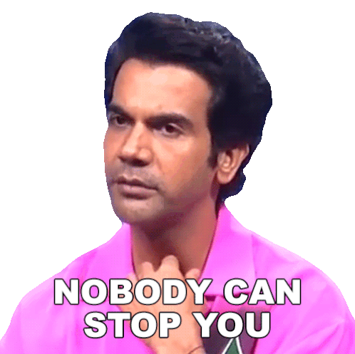 Nobody Can Stop You Rajkummar Rao Sticker - Nobody Can Stop You Rajkummar Rao Pinkvilla Stickers
