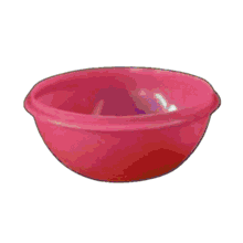 a blue bowl on a white background with a purple border