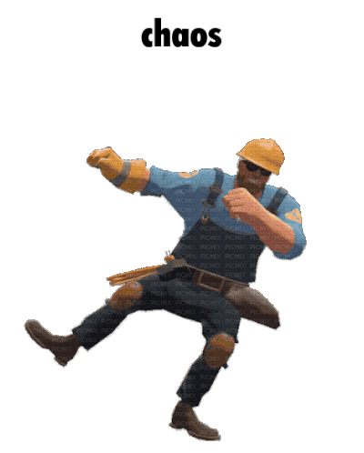 Chaos Tf2 Engineer Sticker - Chaos Tf2 Engineer Team Fortress 2 Stickers