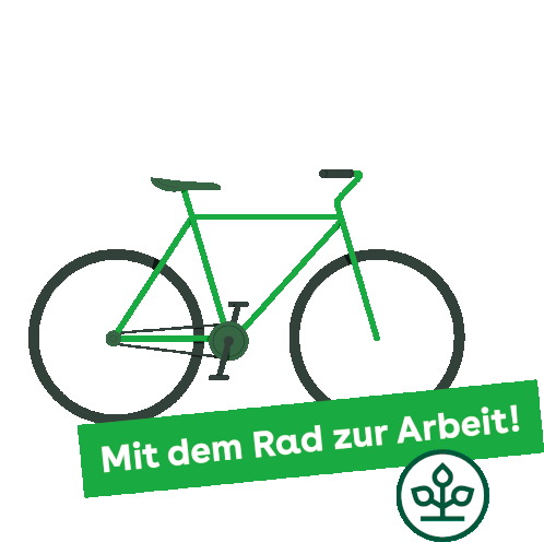 Green Bike Sticker - Green Bike Health Stickers